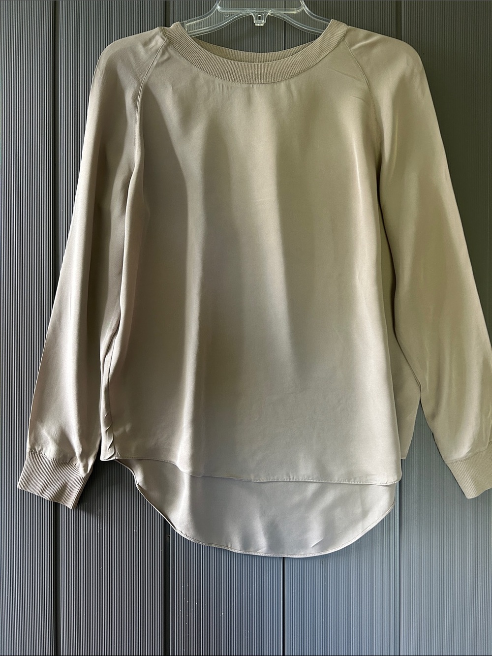 Vince 100% Crew Neck Long Sleeve Top